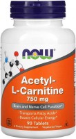 Zdjęcia - Spalacz tłuszczu Now Acetyl L-Carnitine 750 mg 90 cap 90 szt.