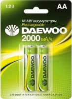 Фото - Акумулятор / батарейка Daewoo Rechargeable 2xAA 2000 mAh 