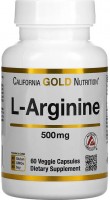 Фото - Амінокислоти California Gold Nutrition L-Arginine 60 cap 