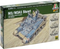 Фото - Збірна модель ITALERI M3/M3A1 Stuart (1:56) 