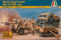 Фото - Збірна модель ITALERI Morris Quad Tractor with 25 PDR. gun (1:72) 