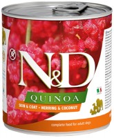 Karm dla psów Farmina Quinoa Canned Skin&Coat Herring/Coconat 0.28 kg 