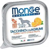 Karm dla psów Monge Monoprotein Fruits Pate Turkey/Citrus 150 g 