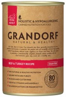 Корм для собак Grandorf Adult Canned with Beef/Turkey 0.4 kg 