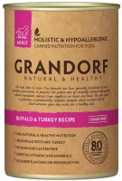 Karm dla psów Grandorf Adult Canned with Buffalo/Turkey 0.4 kg 