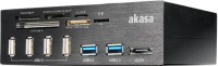Кардридер / USB-хаб Akasa AK-HC-05BKV2 
