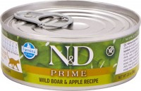Karma dla kotów Farmina Prime Canned Adult Boar/Apple 