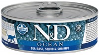 Karma dla kotów Farmina Ocean Canned Sea Bass/Squid/Shrimps 0.08 kg 