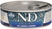 Karma dla kotów Farmina Ocean Canned Cod/Shrimps/Pupmkin 0.08 kg 
