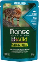 Корм для кішок Monge Bwild Grain Free Bocconcini Tonno 85 g 