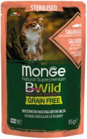 Karma dla kotów Monge Bwild Grain Free Bocconcini Salmone 85 g 