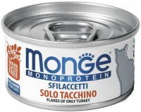 Karma dla kotów Monge Canned Monoprotein Solo Tacchino 80 g 