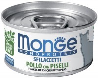 Корм для кішок Monge Canned Monoprotein Pollo con Piselli 80 g 
