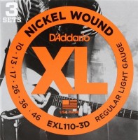 Zdjęcia - Struny DAddario XL Nickel Wound 10-46 (3-Pack) 