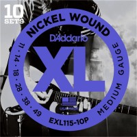 Струни DAddario XL Nickel Wound 11-49 (10-Pack) 