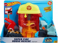 Автотрек / залізниця Hot Wheels Super City Fire House Rescue Play Set GJL06 