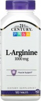 Фото - Амінокислоти 21st Century L-Arginine 1000 mg 90 tab 