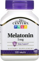 Zdjęcia - Aminokwasy 21st Century Melatonin 5 mg 120 tab 