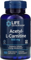 Спалювач жиру Life Extension Acetyl-L-Carnitine 500 mg 100 cap 100 шт
