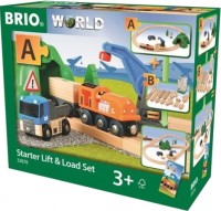 Фото - Автотрек / залізниця BRIO Starter Lift and Load Set 33878 