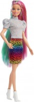 Lalka Barbie Leopard Rainbow Hair Doll GRN81 