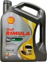 Фото - Моторне мастило Shell Rimula R6 LM 10W-40 5 л