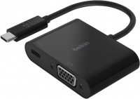 Кардридер / USB-хаб Belkin USB-C to VGA + Charge Adapter 