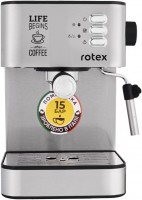 Zdjęcia - Ekspres do kawy Rotex RCM750-S Life Espresso stal nierdzewna
