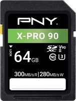 Фото - Карта пам'яті PNY X-PRO 90 Class 10 U3 V90 UHS-II SDXC 64 ГБ