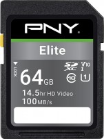 Zdjęcia - Karta pamięci PNY Elite SD Class 10 U1 V10 64 GB