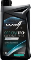 Фото - Моторне мастило WOLF Officialtech 0W-30 MS-BHDI 1 л