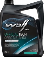 Фото - Моторне мастило WOLF Officialtech 0W-30 MS-BHDI 5 л