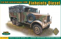 Фото - Збірна модель Ace 2.5t 6x6 Lastkraftwagen (LKW) Einheints-Diesel (1:72) 