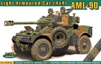 Фото - Збірна модель Ace Light Armoured Car (4x4) AML-90 (1:72) 