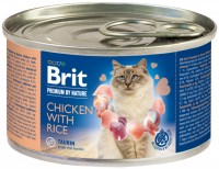 Zdjęcia - Karma dla kotów Brit Premium Canned Chicken with Rice 