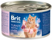Корм для кішок Brit Premium Canned Turkey with Liver 