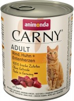 Zdjęcia - Karma dla kotów Animonda Adult Carny Beef/Chicken/Duck  400 g