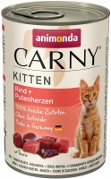 Zdjęcia - Karma dla kotów Animonda Kitten Carny Beef/Turkey Heart  400 g 6 pcs