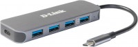 Кардридер / USB-хаб D-Link DUB-2340 