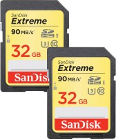 Zdjęcia - Karta pamięci SanDisk Extreme SDHC Class 10 UHS-I U3 2-Pack 32 GB 2 szt.