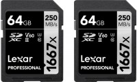 Фото - Карта пам'яті Lexar Professional 1667x SDXC 2-Pack 64 ГБ