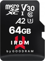 Фото - Карта пам'яті GOODRAM microSD IRDM V30 UHS I U3 A2 64 ГБ