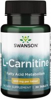 Спалювач жиру Swanson L-Carnitine 500 mg 30 шт