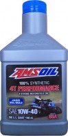 Фото - Моторне мастило AMSoil 100% Synthetic 4T Performance Motorcycle Oil 10W-40 1L 1 л