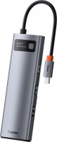Кардридер / USB-хаб BASEUS Metal Gleam Series 8-in-1 Multifunctional Type-C Hub 