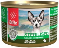 Фото - Корм для кішок Blitz Sterilised Rabbit Canned 0.2 kg 