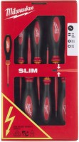 Фото - Набір інструментів Milwaukee VDE slim screwdriver set 7 pc (4932471453) 