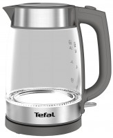 Zdjęcia - Czajnik elektryczny Tefal Glass kettle KI740B30 2200 W 1.7 l  stal nierdzewna