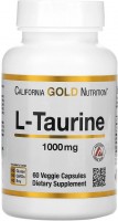 Фото - Амінокислоти California Gold Nutrition L-Taurine 1000 mg 60 cap 