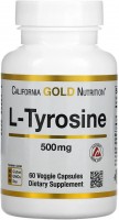 Zdjęcia - Aminokwasy California Gold Nutrition L-Tyrosine 500 mg 60 cap 